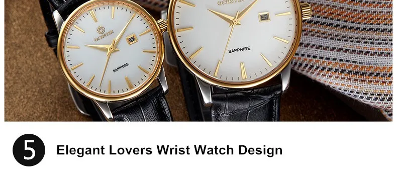 marca de luxo famoso relógio de quartzo