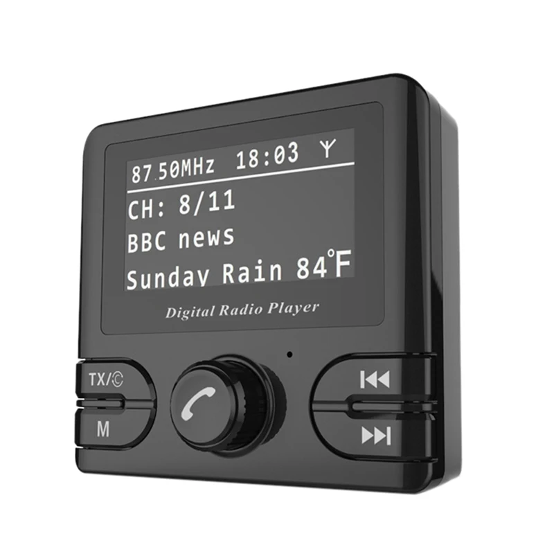 

1Set Professional DAB FM Transmitter LCD Screen Car DAB Digital Radio Adapter Bluetooth Player 4.2v Kits