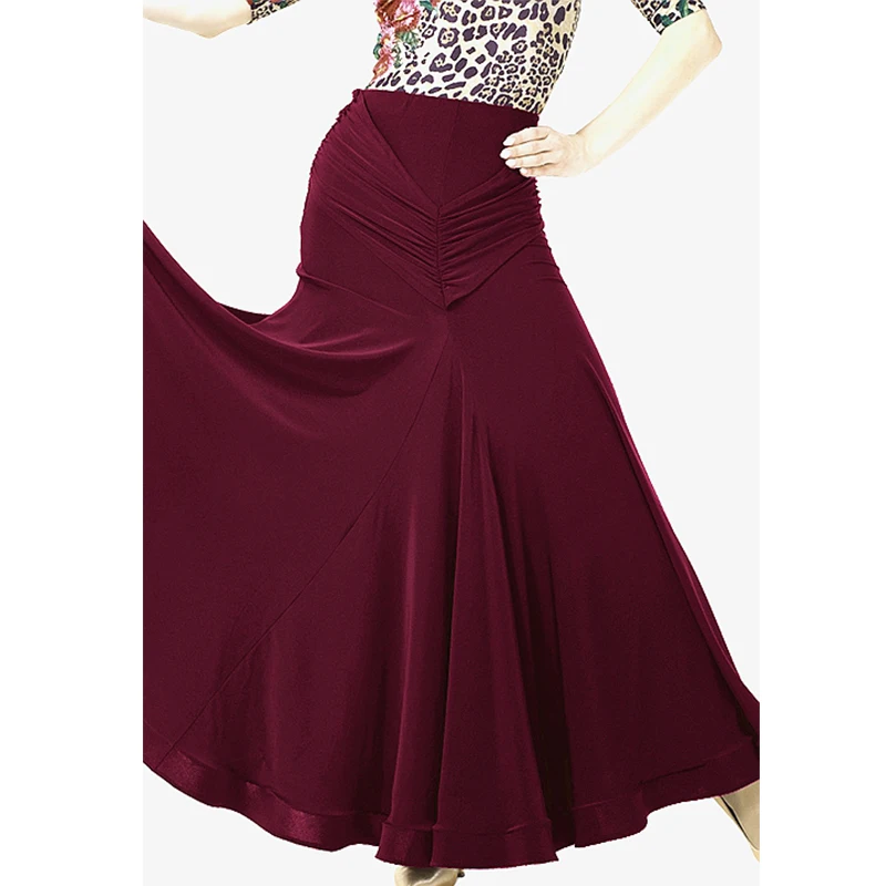 High Quality Women Ballroom Dance Skirts Women Waltz Elegant Skirt For
