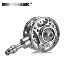 SEASHARK Full Metal Middle Pass Reel DIY Front End Fishing Raft Ice Fly Fishing Reel 3 Bearing Fishing Reels