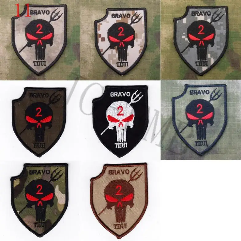 

DEVGRU NSWDG SEAL TEAM BRAVO PUNISHERS TIIUI Morale Embroidery patch