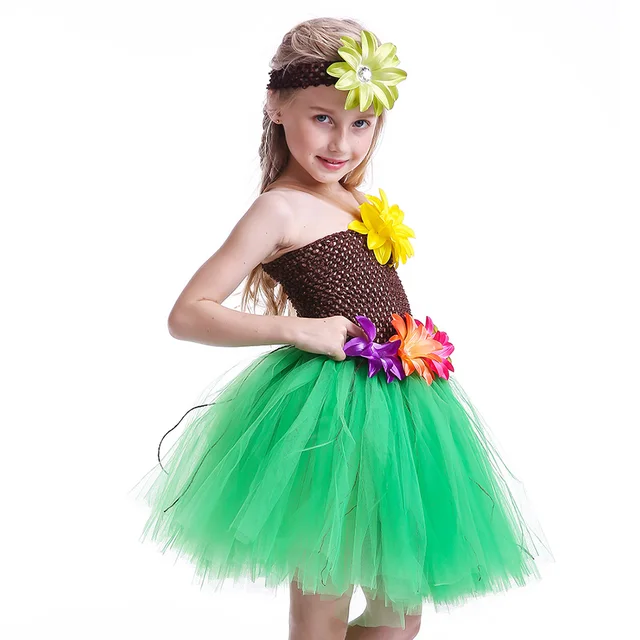 Lilo Tutu Dress Baby Girl Summer Hawaii Dance Dresses Toddler Infant Lilo  Birthday Role Play Outfit Costume With Hat Headband - AliExpress