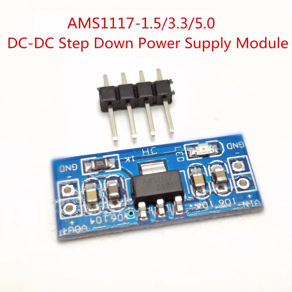 Понижающий модуль питания LM1117 AMS1117 4 5 7 в поворот 3 В 0 1 для Arduino bluetooth Raspberry pi ~ 10