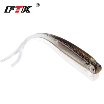 

FTK Fishing Lure Soft Lure Swim Baits Wobblers Bass Shad 1pcs 115m 5g 3D Eye lifelikelure Fake Fish Fishing Tackle Saltwater