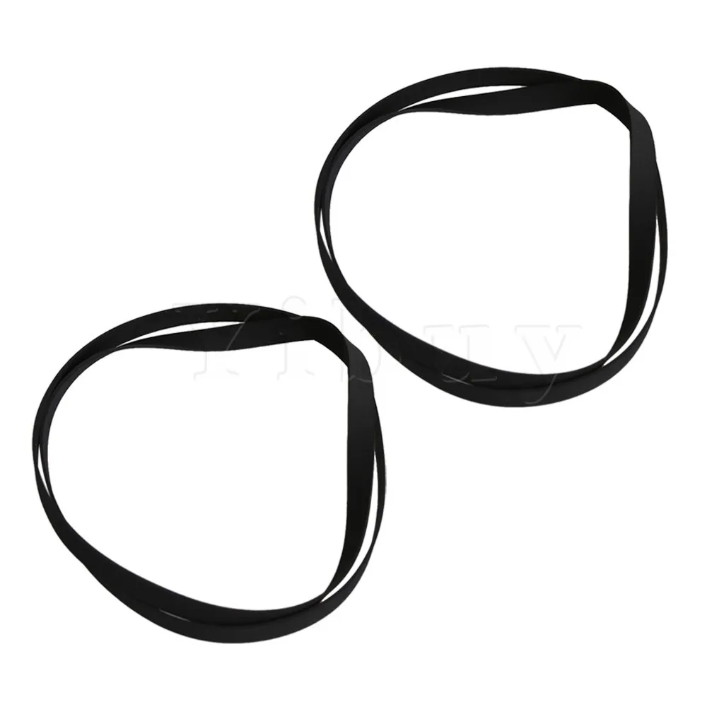 

Yibuy 2PCS 402mm Length Rubber Flat Turntable Belt for VCR Record Player