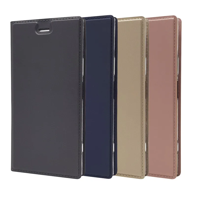 Z5 чехол Флип кожаный для Sony Xperia компактный Магнитный адсорбционный кошелек