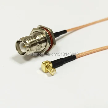 

New RP-TNC Female Jack nut Switch MCX Male Plug Right Angle jumper cable RG316 Wholesale Fast Ship 15CM 6" Adapter