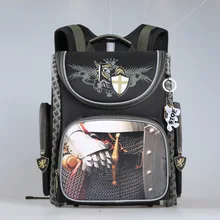 Neue 2017 Cartoon Red Racing Autos Ritter Muster kinder Rucksack Schultaschen für Jungen Orthopädische Rucksack Schule Portfolio