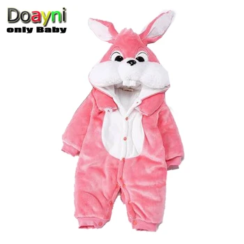 

Doayni Baby One-Piece Romper Autumn Winter Rabbit Kids Clothing Jumpsuit Animal Style Romper Baby Outside Boys Girl Clothing Set