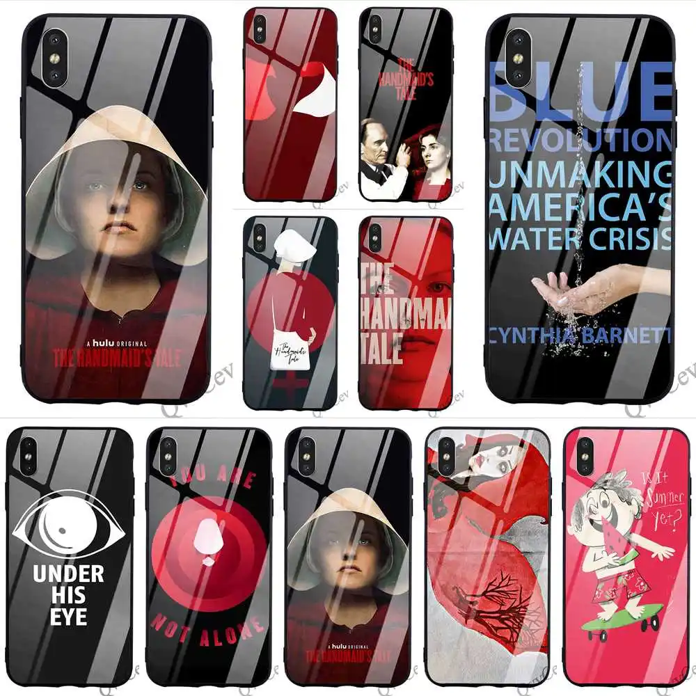 

Slim The Handmaid's Tale Tempered Glass Phone Cover for iPhone Xs Case Max X 6 6S XR 8 Plus 7 5S 5 SE Covers