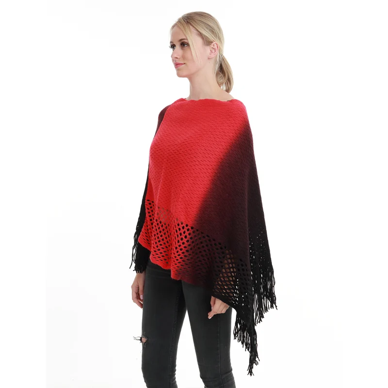 New Autumn Woman Poncho Fashion Sweater Kint Tassel Pullover Plus Size Poncho For Lady Hollow Large Cape Coat New Autumn Woman Poncho Fashion Sweater Kint Tassel Pullover Plus Size Poncho For Lady Hollow Large Cape Coat