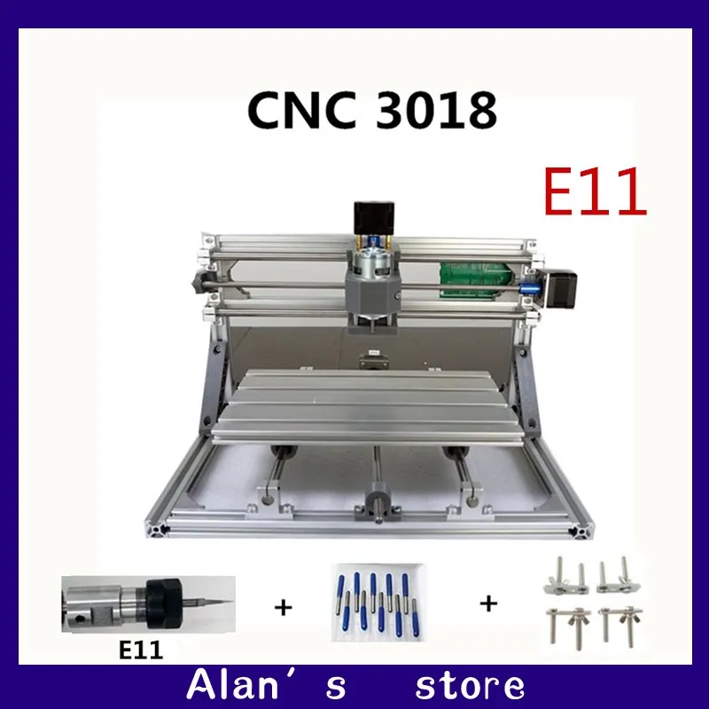 

CNC DIY 3018 ER11 GRBL control mini CNC machine tools, PCB milling machine, laser engraving machine Woodworking router best toys