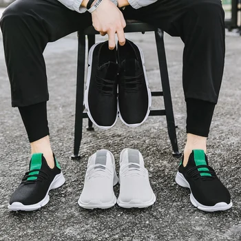 

Mesh Breathable Casual Men's Shoes Outdoor Sports Light Sweat-absorbent Shoes Tide Great Appearance Versatile Running Shoes Male