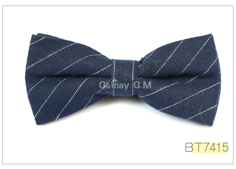 Formal Commercial Bowtie for Men's Wedding Party Male Skinny Plaid Bow ties Gravatas Slim Cravat Accessories - Цвет: BT7415