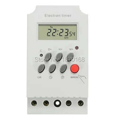 KG316T-ii AC 220 V 50Hz ЖК-дисплей Micro Цифровой Дисплей программируемый таймер коммутатор