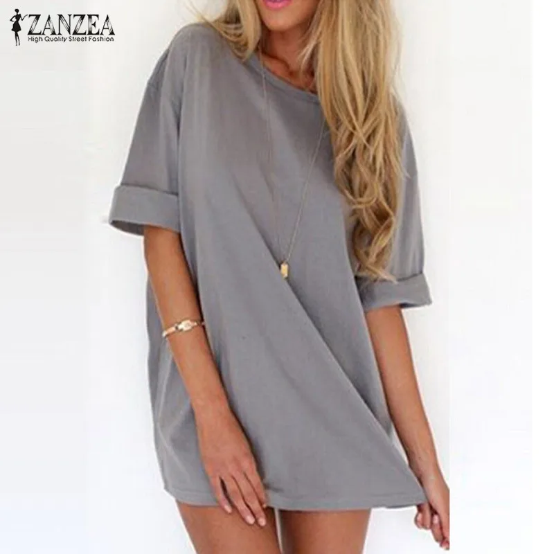 Buy Cheap Summer Vestidos 2017 Fashion Women Casual Loose Shirt Dress Sexy Ladies Short Sleeve Solid Mini Dresses Plus Size 3 Colors