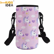 HUGSIDEA 1 шт. 550 мл спортивные бутылки воды крышка Единорог Лошадь утепленные рукава сумка чехол бутылка для воды аксессуары Лидер продаж