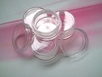 

500PCS/Lot 2.5g High Quality Nail Glitter Refillable Bottle Empty Clear Plastic Sample Pot/Jar Cosmetic Container P-2.5g B06-100