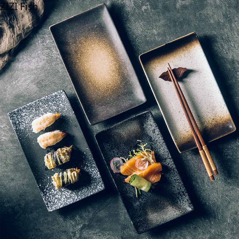 Tarente 304 en Acier Inoxydable Chopstick Chopsticks Or Sushi Set Japonais Arts de la Table Noir 