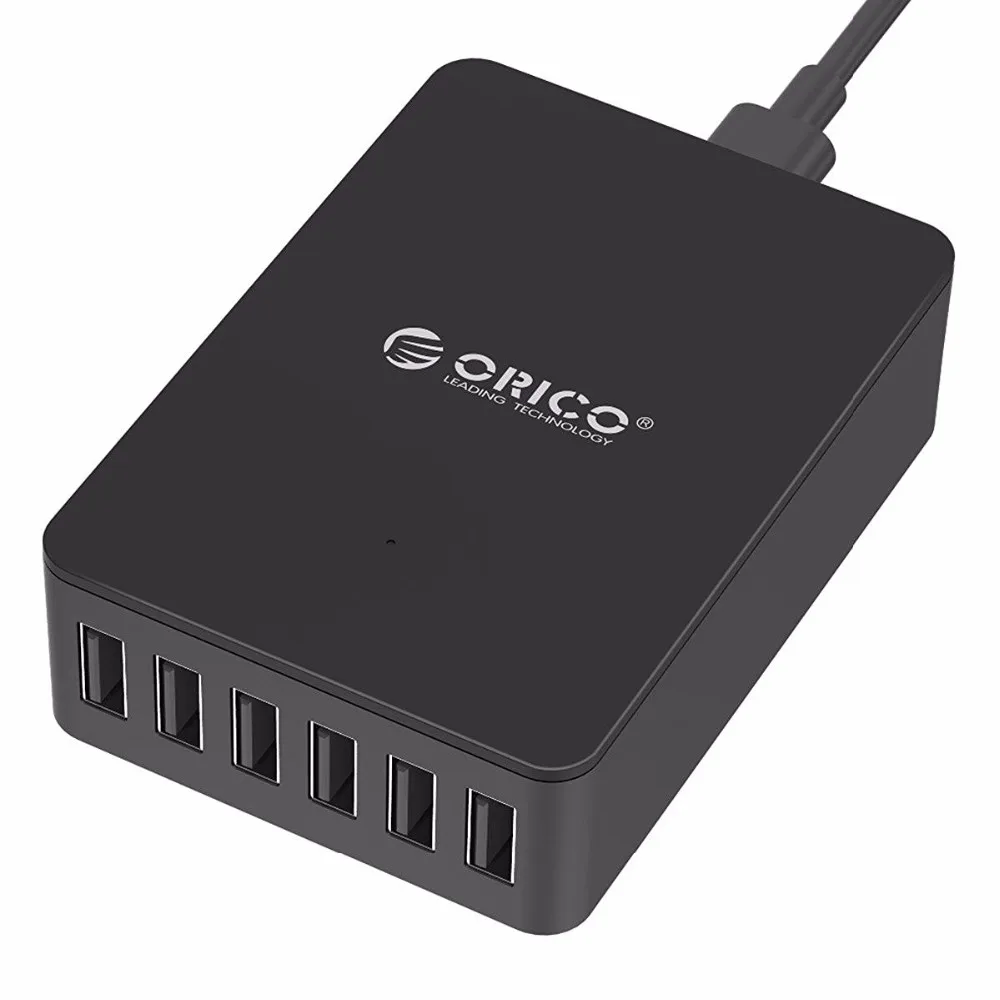 Настенное зарядное устройство ORICO 5 в 2,4 А 10 А 50 Вт 6 USB порт USB зарядное устройство для путешествий