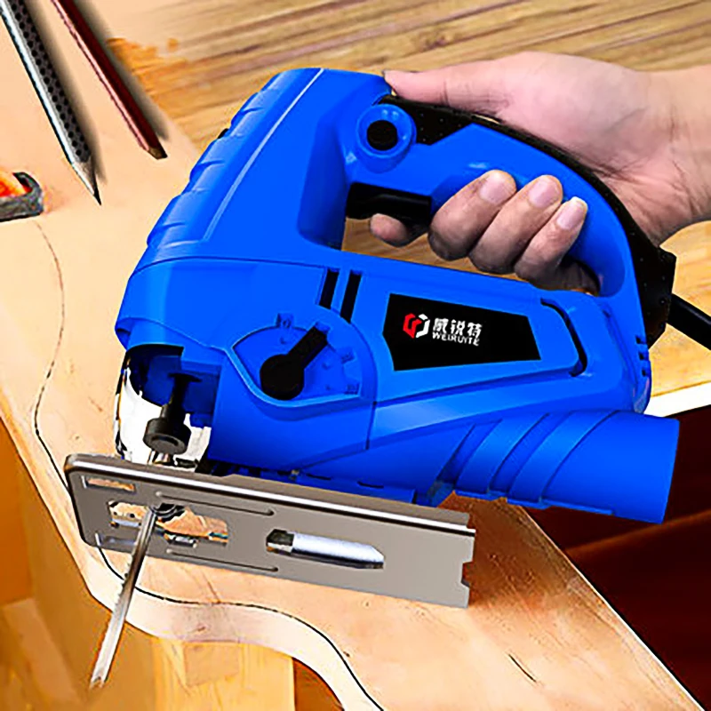 Electric Jigsaw Woodworking Tools Electric Jig Saw With Laser Household Chainsaw Wood Reciprocating Saw Mini Cutting Machine