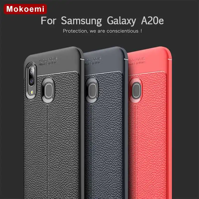 

Mokoemi Fashion Lichee Pattern Shock Proof Soft 5.8"For Samsung Galaxy A20e Case For Samsung Galaxy A20e Cell Phone Case Cover