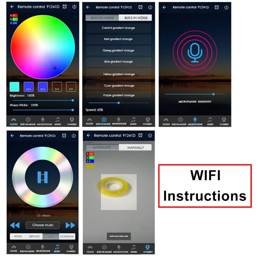 2835 3528 5050 RGB RGBW Светодиодная лента беспроводной Wifi USB Bluetooth контроллер LED 24 клавиши