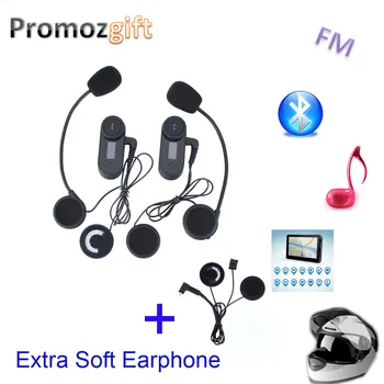 

Extra Soft Earphone! FM+LCD Screen! 2PCS TCOM-SC 800M HiFi BT Motorcycle Intercom Bluetooth Helmet Intercom Headset