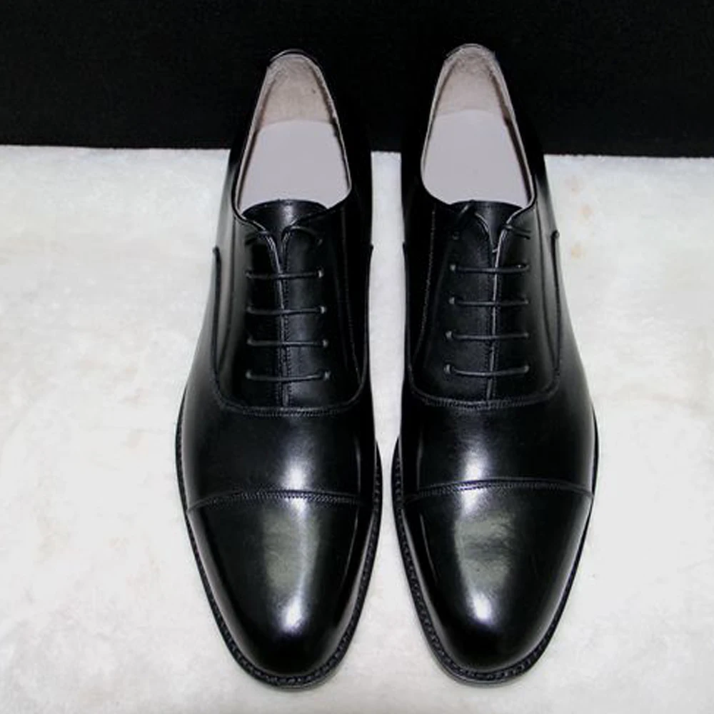 sapato oxford cap toe