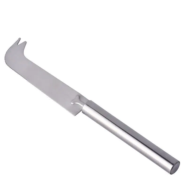 

Cheese Knife Stainless Steel rotary cheese Fork Tip Serrated 3 Hole Pizza Cake Cutter grater Slicer Kitchen Tool 2019