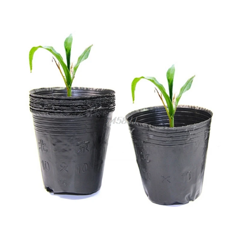 

Nursery Pot Plant Plastic Seedling Pouch Holder Raising Bag Home Garden Supply 5 Size G03 Drop ship