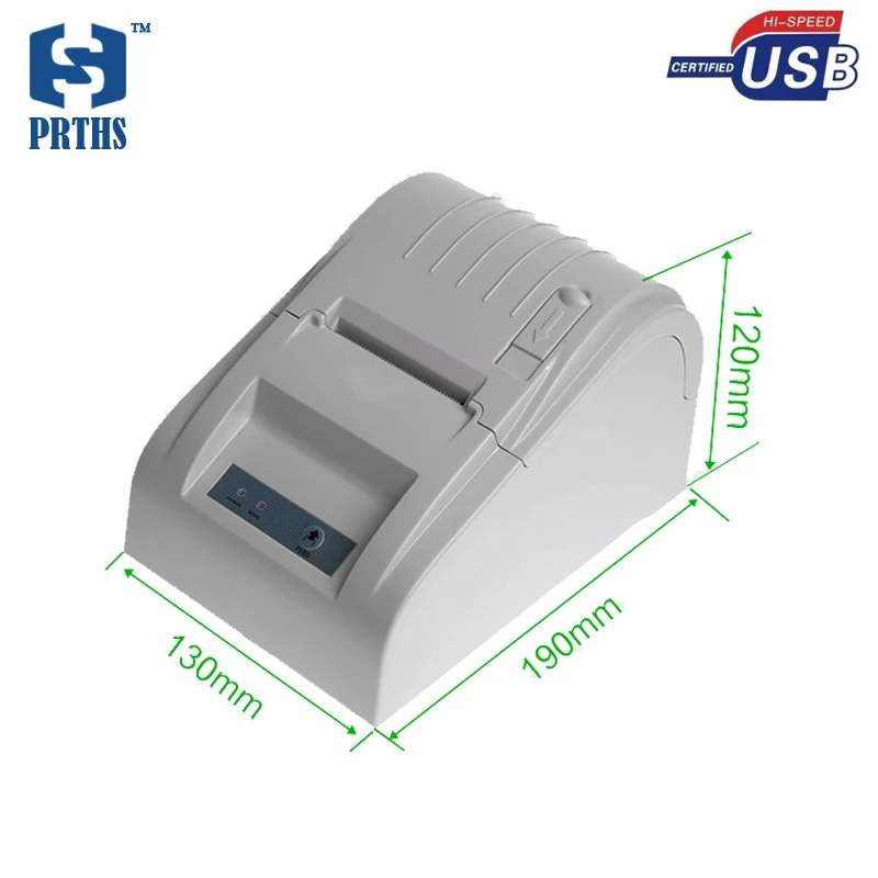 

Quality pos desktop 58mm thermal receipt printer with usb port no need ribbon easy to use machine for supermarket