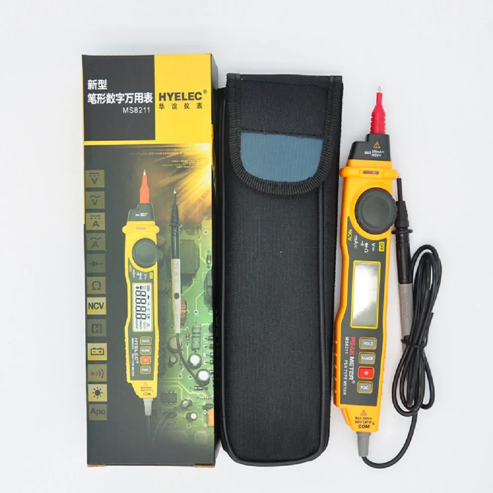 

PEAKMETER MS8211 Digital Multimeter with probe ACV/DCV Electric Handheld Tester Multitester digital professional