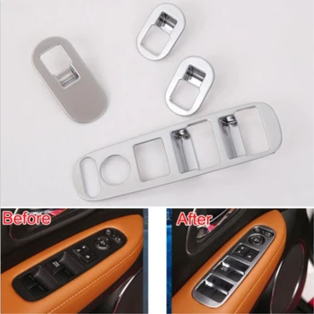 

4pcs Auto ABS Plastic Door Window Armrest Switch Button Cover Trim Fit for 2014 2015 2016 Honda HR-V Vezel Car-Styling Car Cover