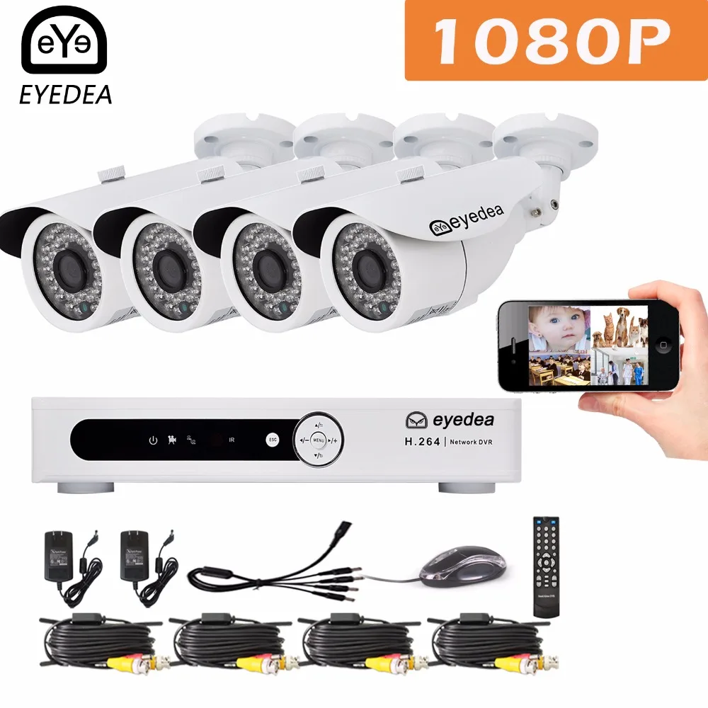 

Eyedea 8CH video sorveglia Monitor Email Alarm DVR Recorder 2.0MP Bullet Outdoor IR Camera cctv video surveillance System kit