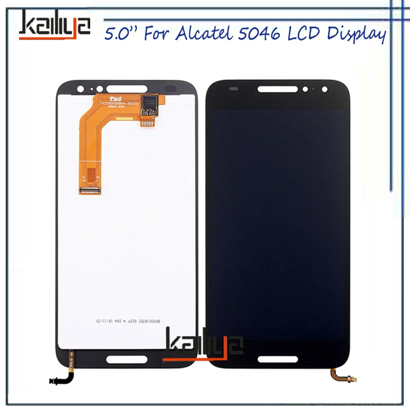 Новый черный для Alcatel One Touch A3 5046y 5046d ЖК-дисплей Дисплей + 5.0 &quotСенсорный экран