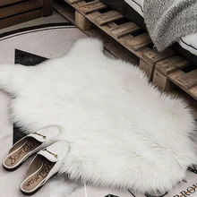 Роскошный плюшевый коврик из искусственного меха овчины мягкий уютный теплый пушистый ворсистый жесткая тяга для свадьбы/спальни/гостиной/дивана