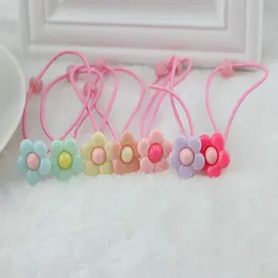 New Children's Hair Accessories Candy Color Flower Baby Ring Band Princess Hair Head Rope For Children Acessorio De Cabelo T