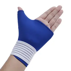 Спортивный напульсник повязки Palm суппорт на запястье перчатки Gym Половина Finger бандаж на большой палец Спорт безопасности упругие ручной