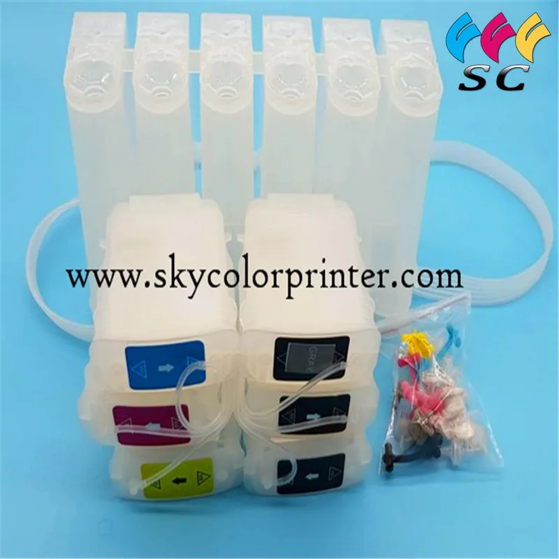 

For HP 72 CISS with chip For HP designjet T610 T620 T790 T1100 T1120 T1200 T770 Ink Supply System for hp72 500ML tank
