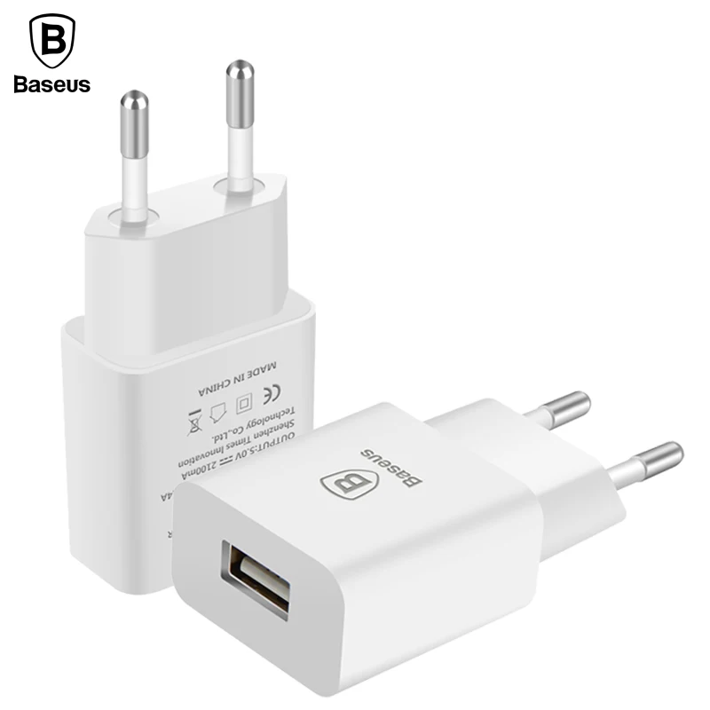 

Baseus USB Charger For Mobile Phone Battery Charger EU Plug Adapter Travel Wall Charger For iPhone iPad Samsung Xiaomi Charger