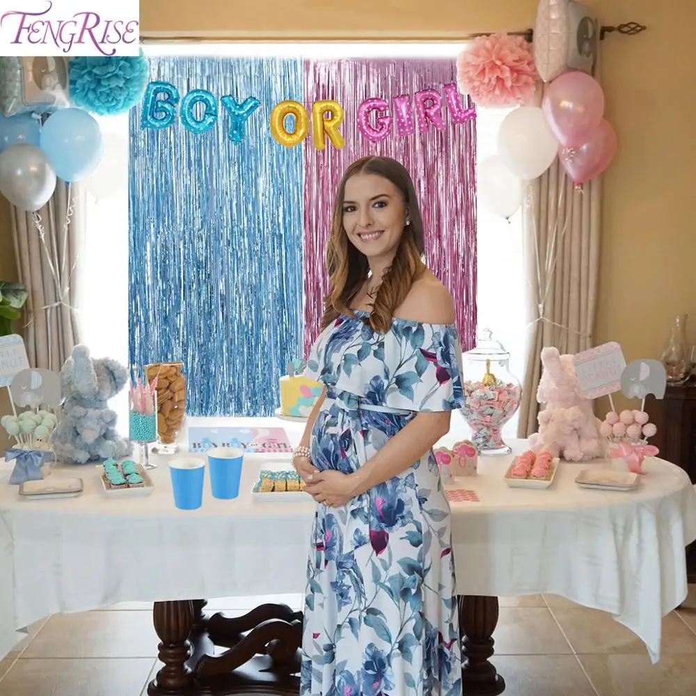 

FENGRISE Baby Gender Reveal Decoration Baby Shower Party Supplies Boy Or Girl Gender Reveal party Decor