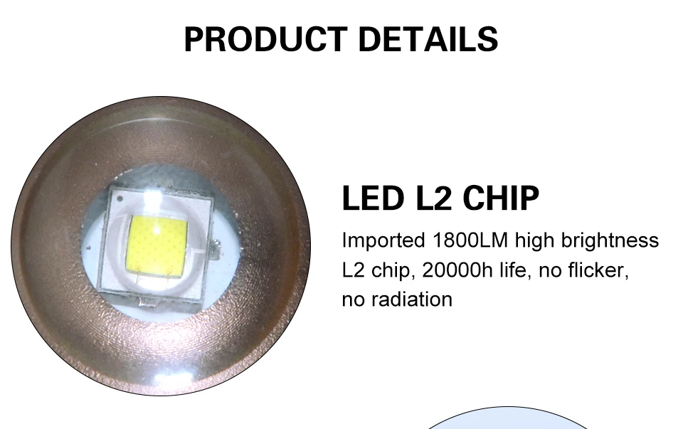 _13Powerful LED Flashlight Torch Flash Light Bike Pocket LED Zoomable Lamp For Hunting
