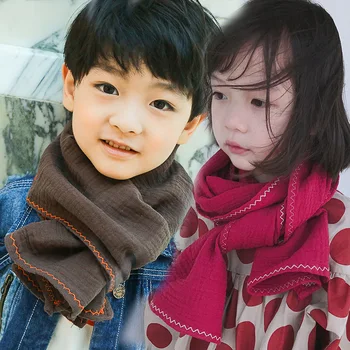 

Fashion Children's Scarf 144*33cm Cashmere High Quality Hijab Winter Cute Star Children's Cotton Pashminas Shawl Wraps Scarves