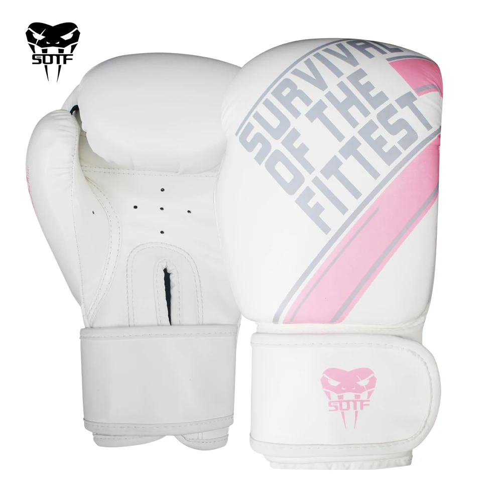 SOTF Adults Venomous snake white Boxing gloves MMA gloves muay thai boxing fight glove Tiger