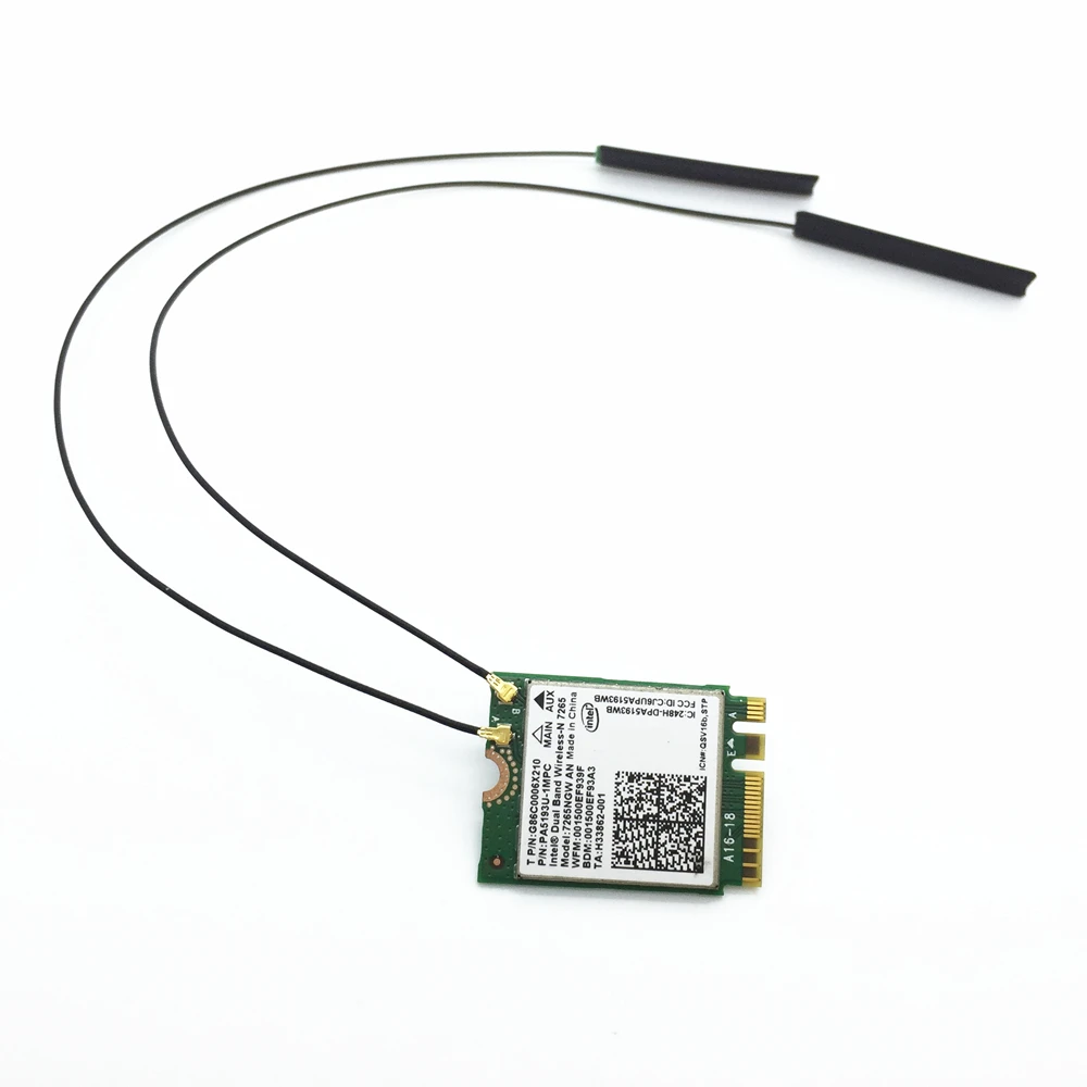 Пара антенн Wi Fi IPEX MHF4 2. 4/7260 для Intel 7265 8260 8265 AC N5321 EM7345 GOBI5000 NGFF карта 18 5 см/7 2 дюйма|wifi