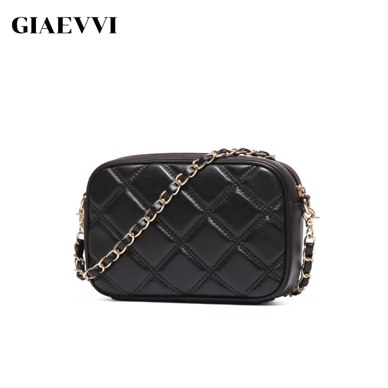 GIAEVVI Women Genuine Leather Handbag Small Crossbody for Lady Messenger Bag Fashion Purse Chain Shoulder Bags Sheepskin Clutch GIAEVVI Women Genuine Leather Handbag Small Crossbody for Lady Messenger Bag Fashion Purse Chain Shoulder Bags Sheepskin Clutch