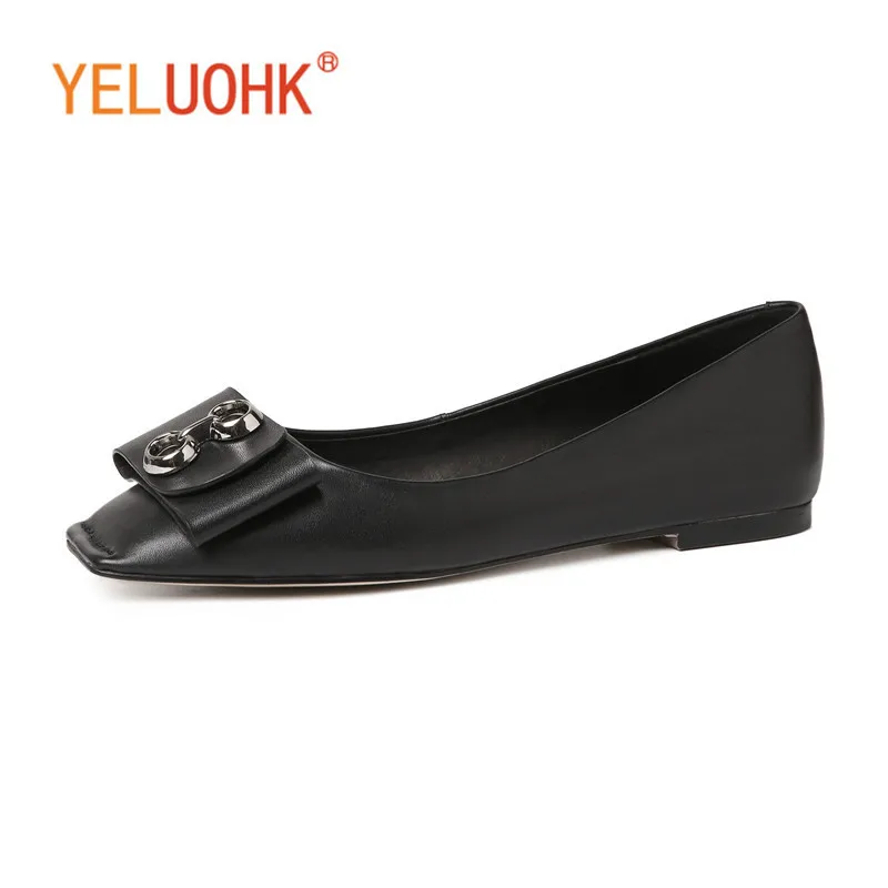 

33-43 Flat Shoes Women Genuine Leather Women Loafers Slip On Moccasins Women Top Quality