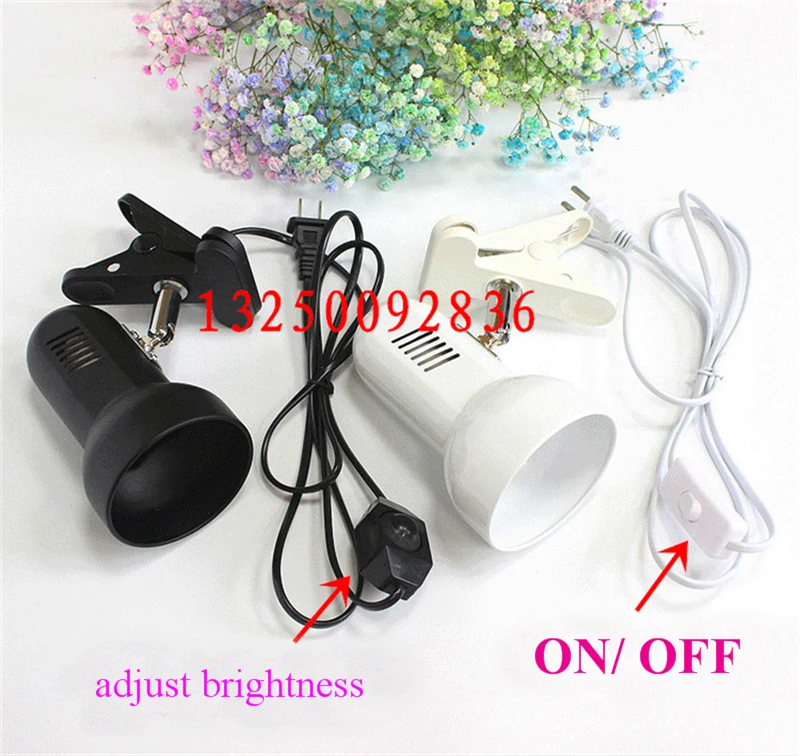 60W Parrot baby chickens heat lamp Fixtures thermostat incubator warm