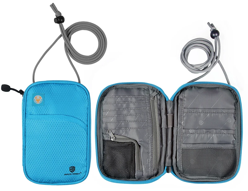 BAGSMART Mutifunction дорожный бумажник с отделением для паспорта Паспорт ID карты